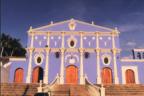 14.3.03 Granada, Nicaragua, Beautiful church adjoining Convento de San Francisco.  Looks big, but the church was 1/2 the size behind the ornate facade.