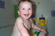 Oliver enjoying his bath - 21st May