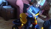 Oli trying out his new trike