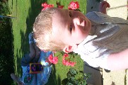 Oli in the garden - 15th July