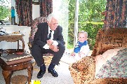 Oli with (Polish) Great Grandad - 15th July